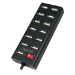 LogiLink UA0126 interface hub USB 2.0 480 Mbit/s Black