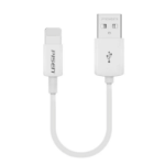 PISEN Lightning to USB-A Cable (20cm) White - Support Both Fast Charging and Data Cable, Stretch-Resistant, Lightweight, Apple iPhone/iPad/MacBook