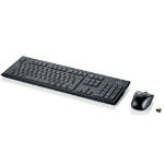 Fujitsu LX400 keyboard RF Wireless Mouse included Black