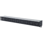 Intellinet 19" 1U Rackmount 8-Output C19 Power Distribution Unit (PDU), With Removable Power Cable and Rear C20 Input