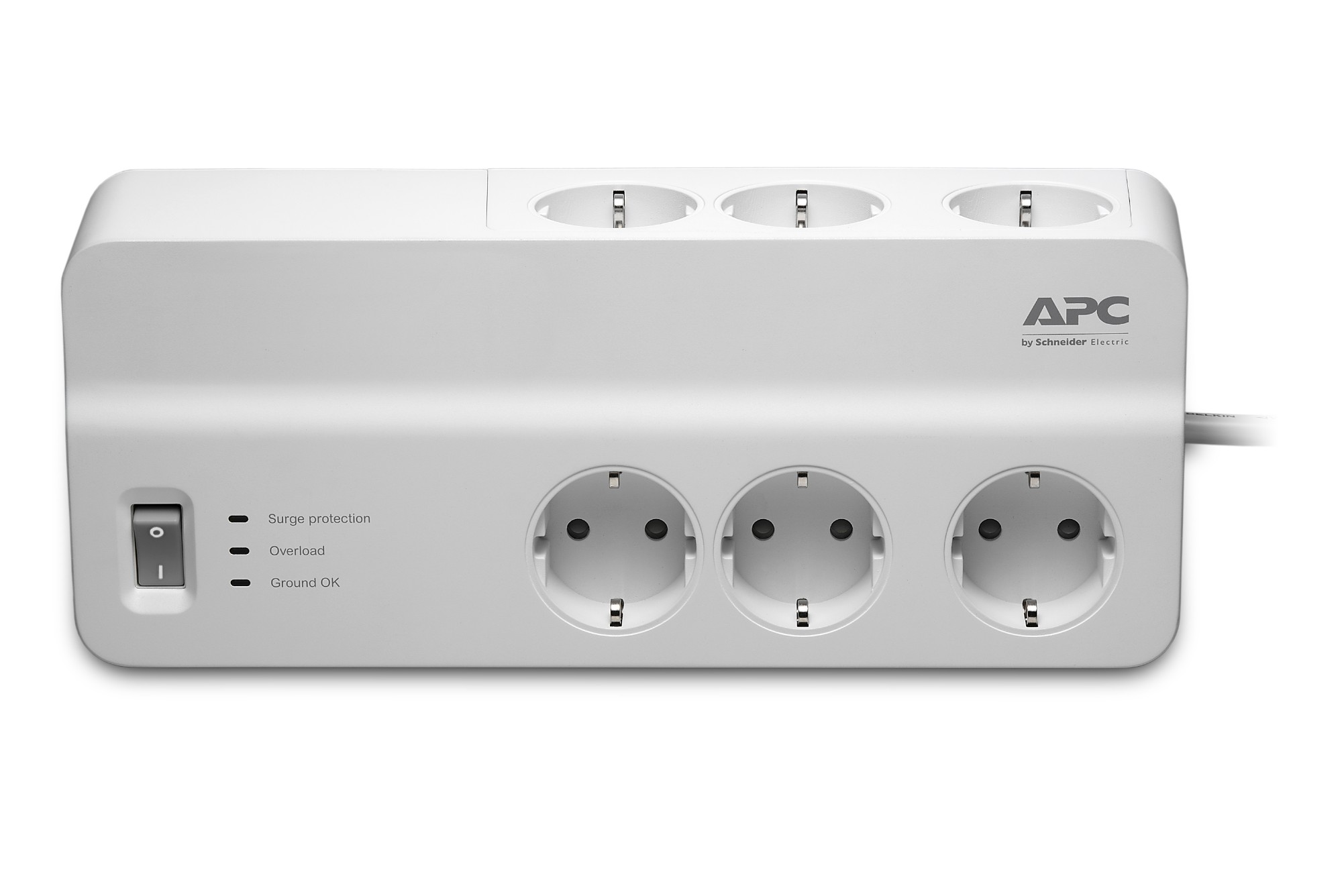 APC PM6-GR limitador de tensión Blanco 6 salidas AC 230 V 2 m