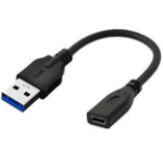 Microconnect USB3.0ACF02 USB cable USB 3.2 Gen 1 (3.1 Gen 1) 0.2 m USB A USB C Black  Chert Nigeria