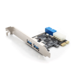 Simplecom PCIE USB 3.0 4 port Card two port internal (19 pin) + two port external  -  Low Profile Bracket