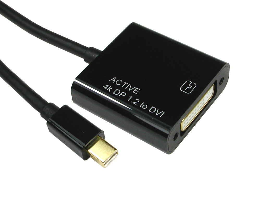 Cables Direct mini DP - DVI 15cm 0.15 m Mini DisplayPort DVI-D Black