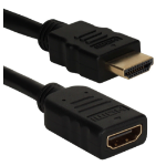 QVS HDXG-1M HDMI cable 11.8" (0.3 m) HDMI Type A (Standard) Black