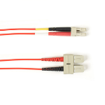 Black Box SC–LC 2m fibre optic cable OM3 Red