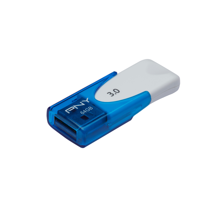 PNY Attache 4 64GB USB 3.0 Flash Stick Pen Memory Drive - Black
