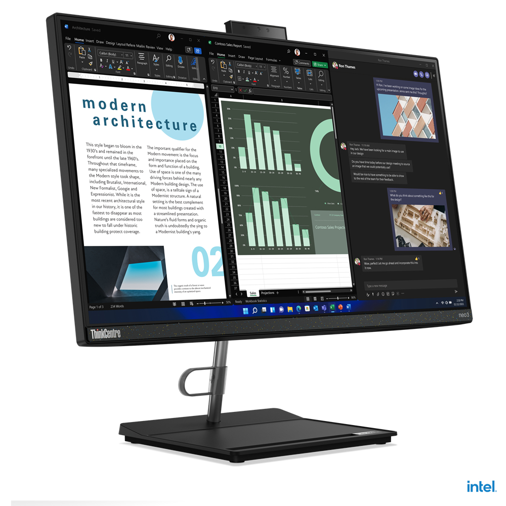 Image of Lenovo ThinkCentre neo 30a Intel® Core i3 i3-1215U 60.5 cm...