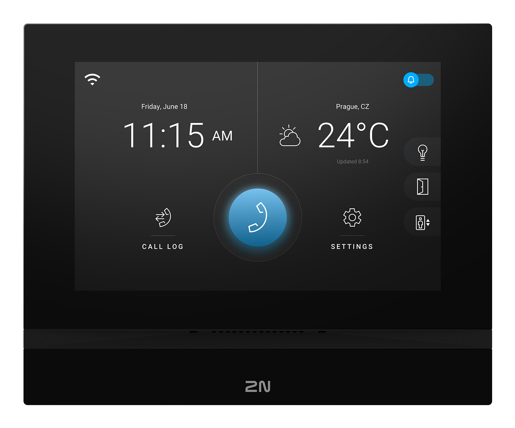 2N Indoor View Wi-Fi video intercom system 17.8 cm (7") Black