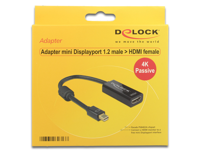 62613 DELOCK 4K Passive - Videoanschluß - Mini DisplayPort (M)