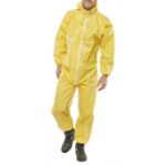 BEESWIFT Disposable coverall yellow M microporous type 3/4/5/6