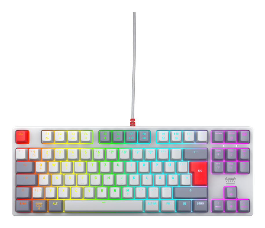 CHERRY K4V2 RGB Tenkeyless Retro edition, Mechanical gaming keyboard, German