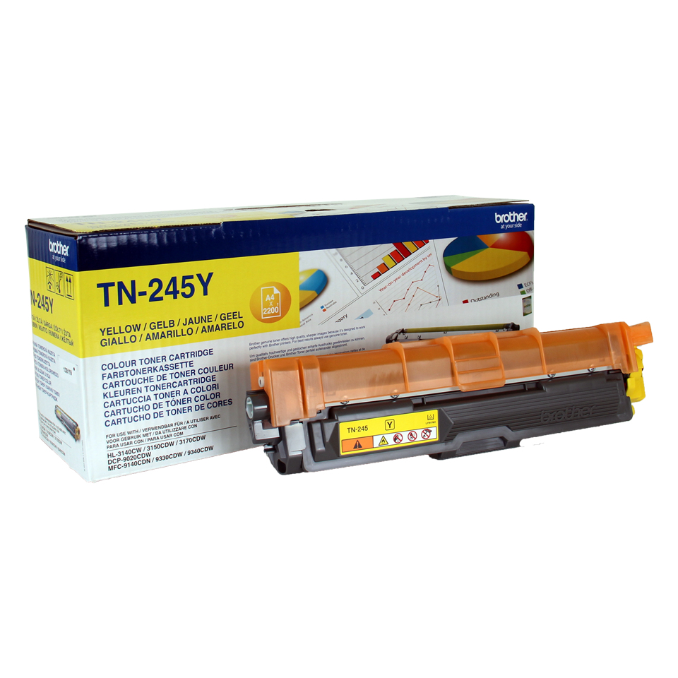 Image of Brother TN-245Y Toner-kit yellow high-capacity, 2.2K pages ISO/IEC...