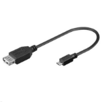Microconnect USBABMICRO2 USB cable USB 2.0 0.2 m USB A Micro-USB B Black