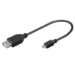 Microconnect USBABMICRO2 USB cable USB 2.0 0.2 m USB A Micro-USB B Black