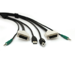 Black Box SKVMCBL-DVI-06 toetsenbord-video-muis (kvm) kabel Zwart 1,8 m