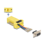 DeLOCK D-Sub 9 pin female to RJ12 female Assembly Kit yellow