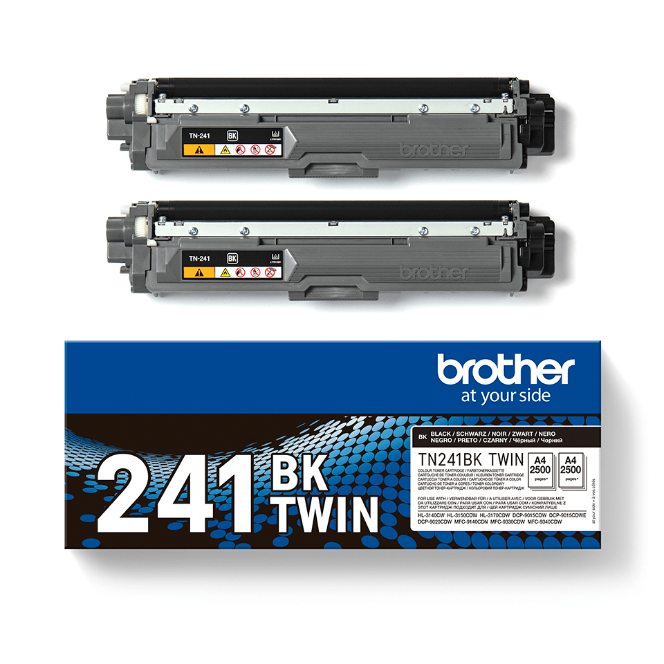 Brother TN-241BKTWIN Toner-kit black twin pack, 2x2.5K pages ISO/IEC 19798 Pack=2 for Brother HL-3140