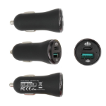 Brodit 945014 oplader voor mobiele apparatuur Mobiele telefoon Zwart USB Snel opladen Auto