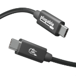 Plugable Technologies USB4-240W-1M USB cable 39.4" (1 m) USB4 Gen 3x2 USB B USB C Black