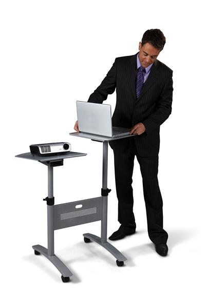 Nobo Multimedia Projection Trolley - Twin Platform