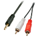Lindy 35685 audio cable 10 m 2 x RCA 3.5mm Black