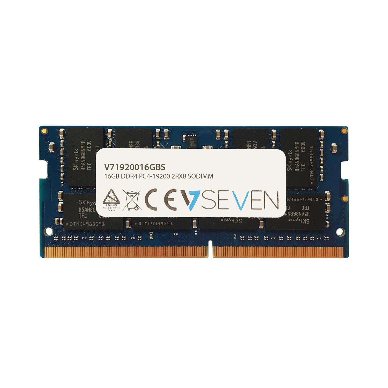 Image of V7 16GB DDR4 PC4-19200 - 2400MHz SO-DIMM Notebook Memory Module -...