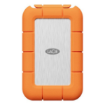 LaCie STND4000400 external solid state drive Thunderbolt technology 4 TB USB Type-C USB4 Gen 3x2 Orange, Stainless steel