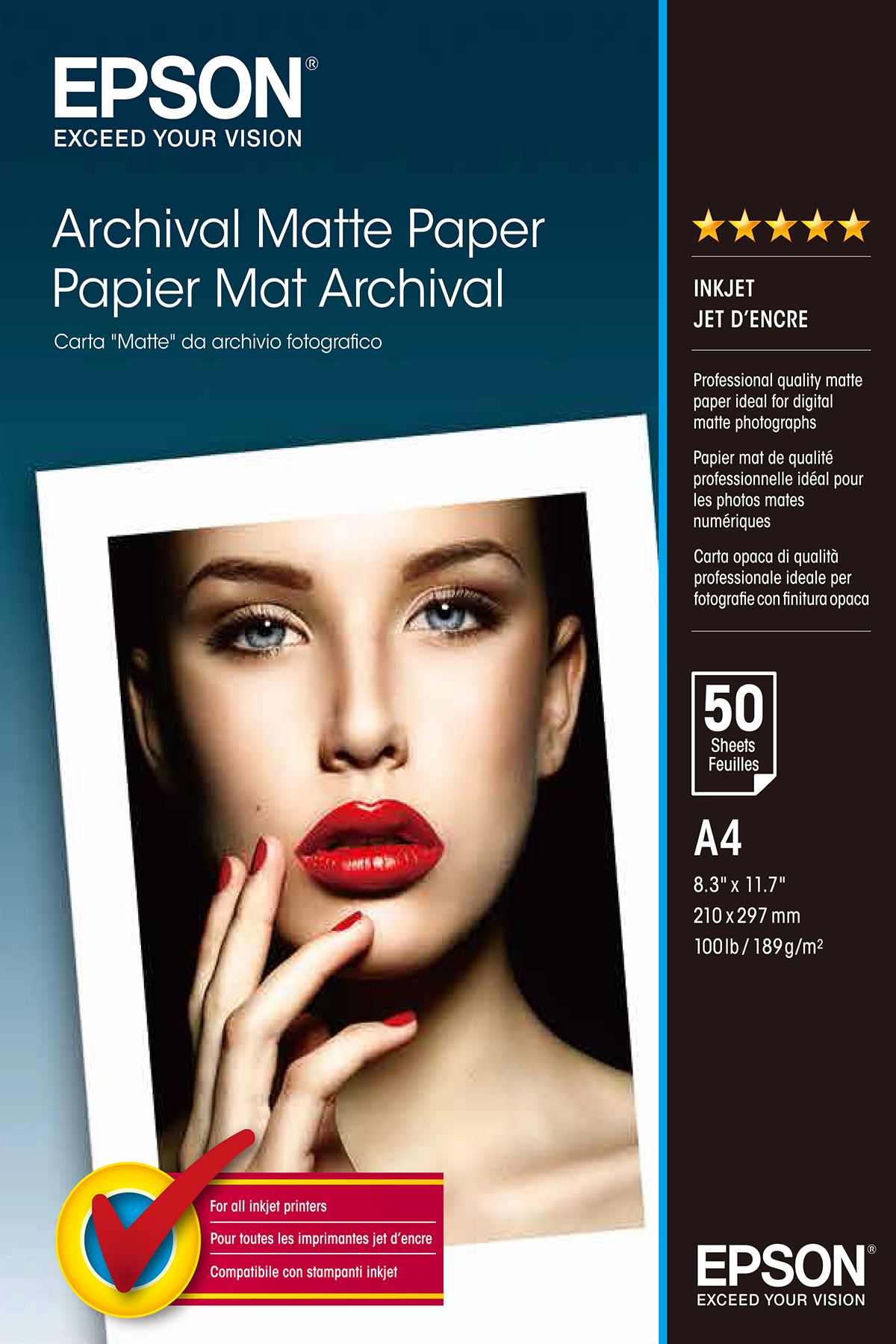 Image of Epson Archival Matte Paper - A4 - 50 Sheets