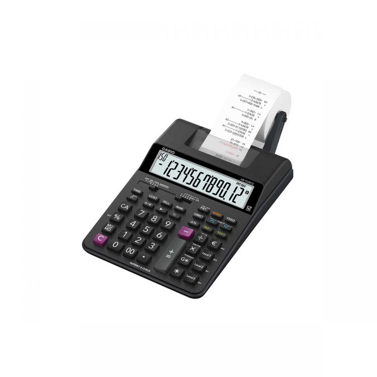 Image of Casio HR-150RCE 12 Digit Printing Calculator Black HR-150RCE-WA-EC