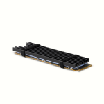 Axagon CLR-M2L3 computer cooling system M.2 NVMe SSD, Solid-state drive Heatsink/Radiatior Black 1 pc(s)