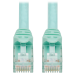Tripp Lite N261-014-AQ Cat6a 10G Snagless UTP Ethernet Cable (RJ45 M/M), Aqua, 14 ft. (4.27 m)