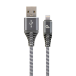 Gembird CC-USB2B-AMLM-1M-WB2 lightning cable Grey, White