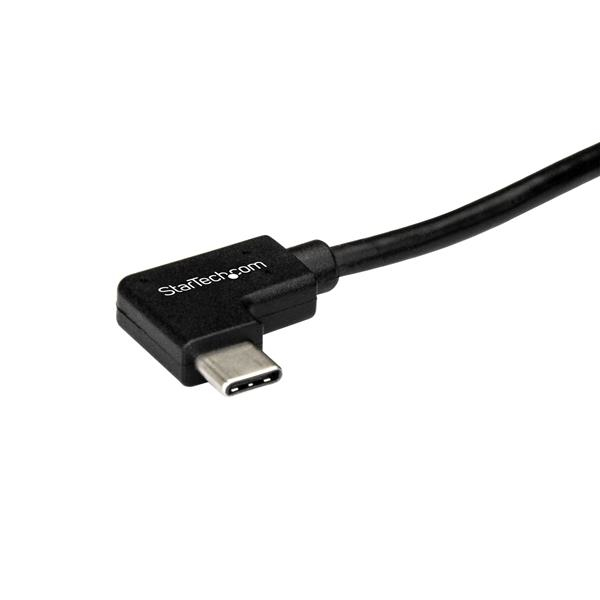 StarTech.com Right-Angle USB-C Cable - M/M - 1 m (3 ft.) - USB 2.0