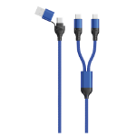 2GO 797366 USB-kabel 1,2 m USB A/USB C 2 x USB C Zwart, Blauw