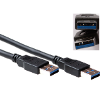 ACT USB 3.0 A male - USB A male 0,50 m