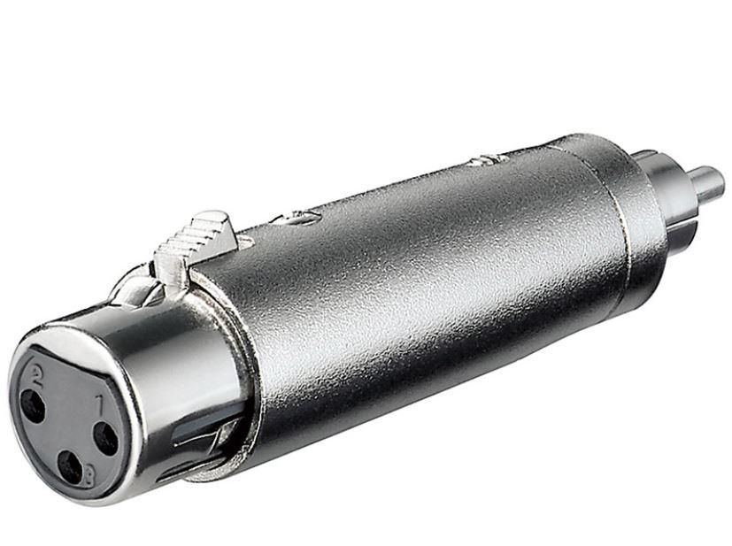 Image of Microconnect XLR/RCA F-M XLR (3-pin) Silver