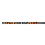 Vertiv MUS5MGM0-12P027-2C20A9A00-S power distribution unit (PDU) 12 AC outlet(s) 1U Black