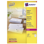 Avery L7164-250 self-adhesive label White 3000 pc(s)
