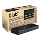 CLUB3D CSV-1583 laptop dock/port replicator Wired Thunderbolt 4 Black