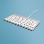 R-Go Tools Ergonomic keyboard R-Go Compact Break, compact keyboard with break software, QWERTZ (CH), wired, white