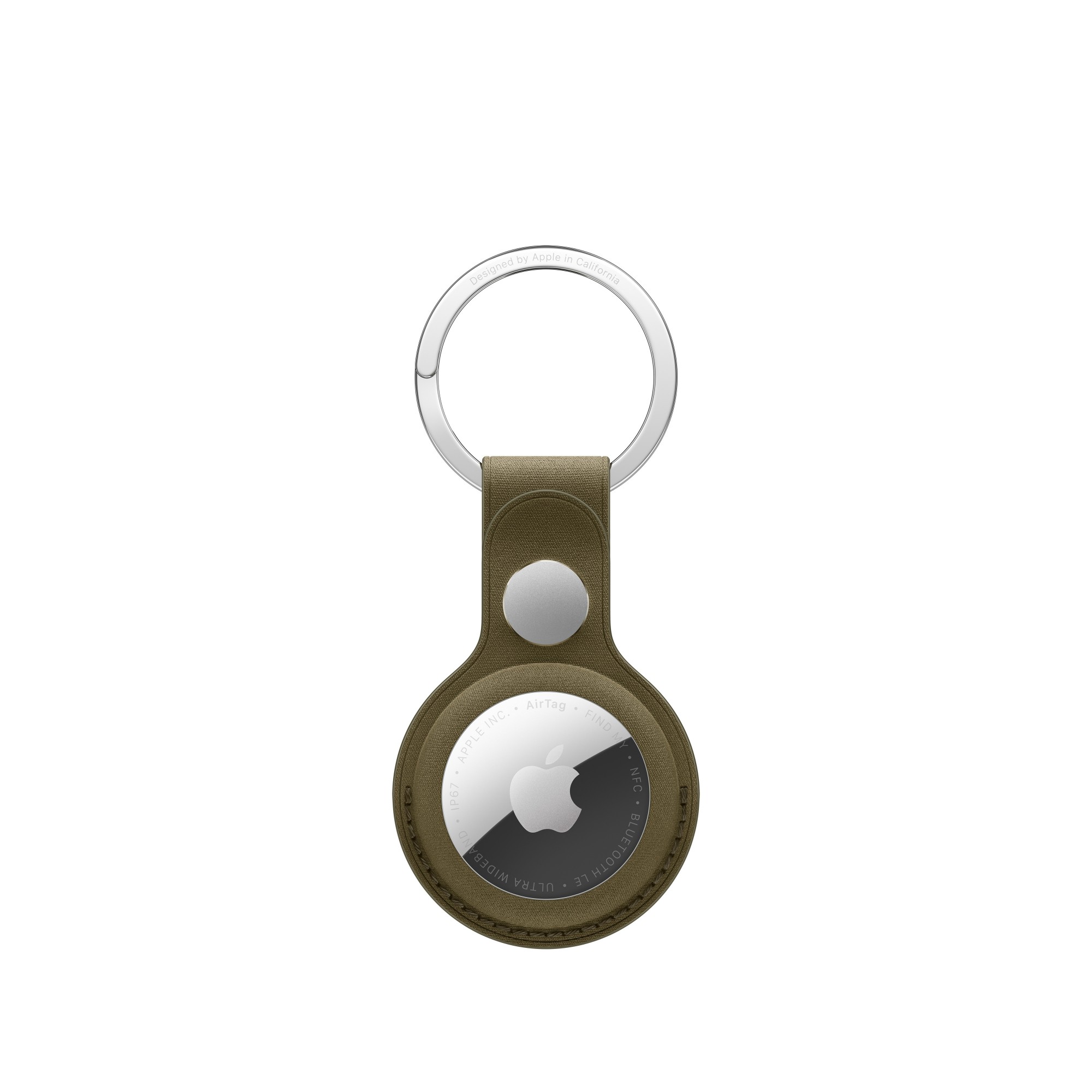 Apple AirTag FineWoven Key Ring – Dark Olive
