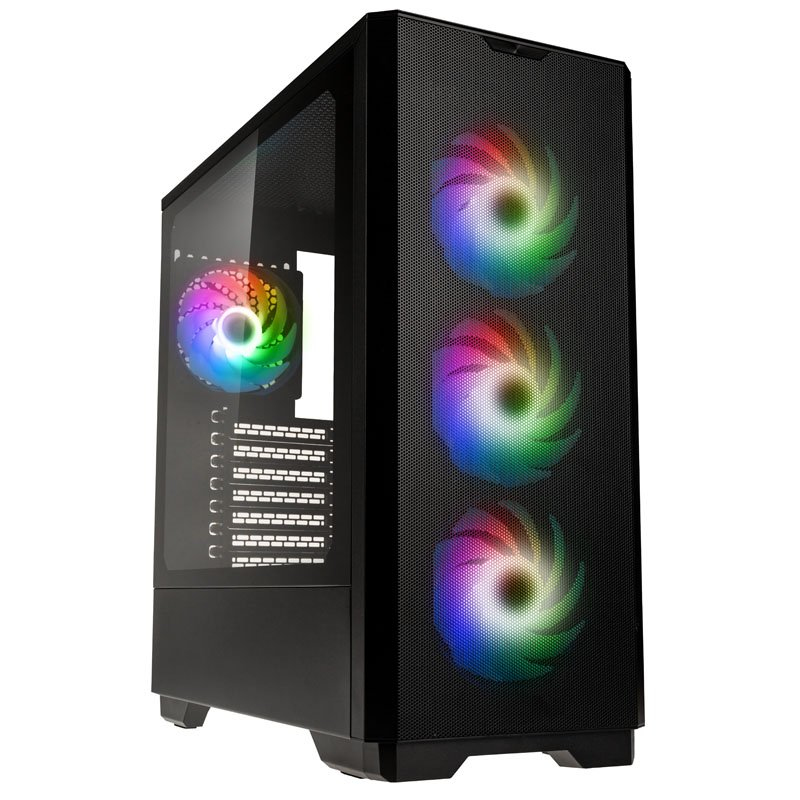UNITY SOLAR BLK KOLINK INTERNATIONAL COPORATION Unity Solar ARGB Mesh Midi Tower Case - Black