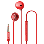 Baseus NGH06-09 headphones/headset In-ear 3.5 mm connector Red