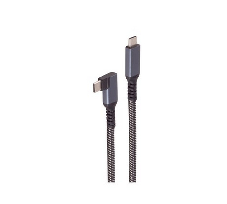 EU Product - USB-C Ladekabel 3.2 90� 100W PD Textil 2m thumbnail