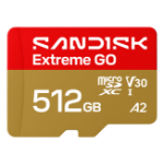 SanDisk Extreme GO 512 GB MicroSDXC UHS-I