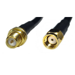 Premiertek RP-SMA M-F 3m coaxial cable 118.1" (3 m) Black