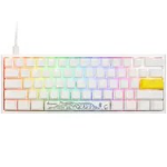 DUC ky One 2 Pro Mini White Edition Gaming Keyboard, RGB LED - Cherry Blue (US)