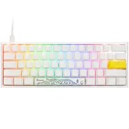 DUC ky One 2 Pro Mini White Edition Gaming Keyboard, RGB LED - Cherry Blue (US)