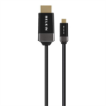 Belkin AV10072BF1.5MBK HDMI cable 1.5 m HDMI Type A (Standard) HDMI Type D (Micro) Black